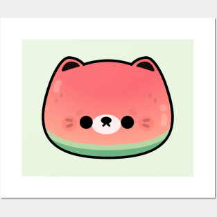 Watermelon Cat Posters and Art